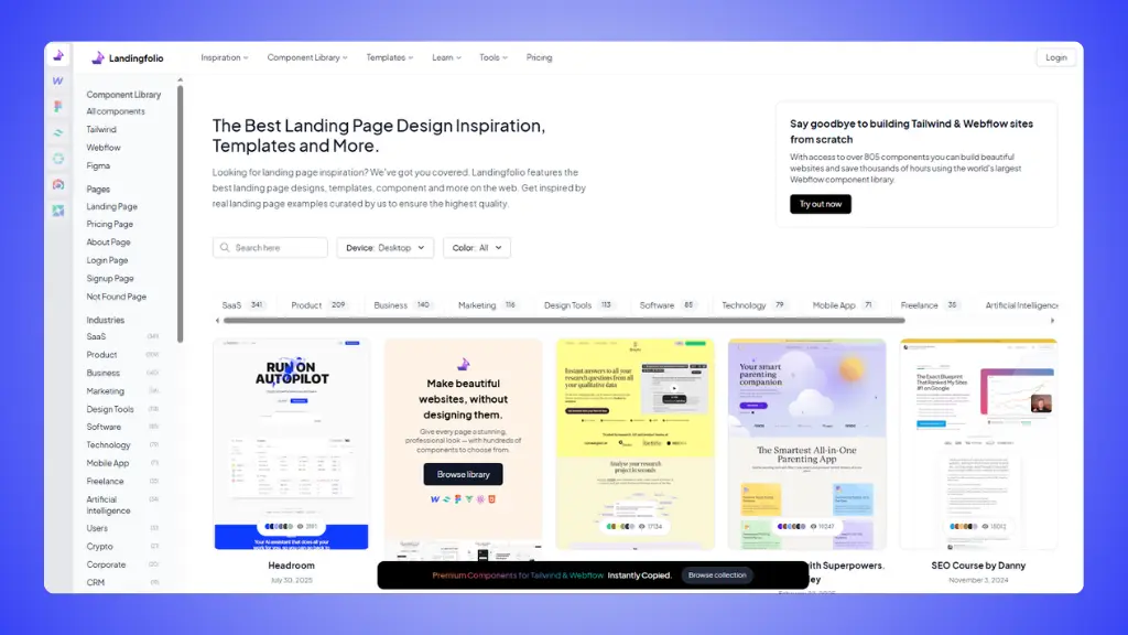 Website: Landingfolio.com