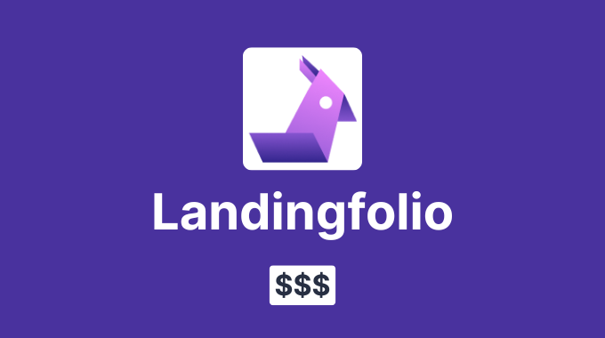 Landingfolio pricing: How much does it cost?