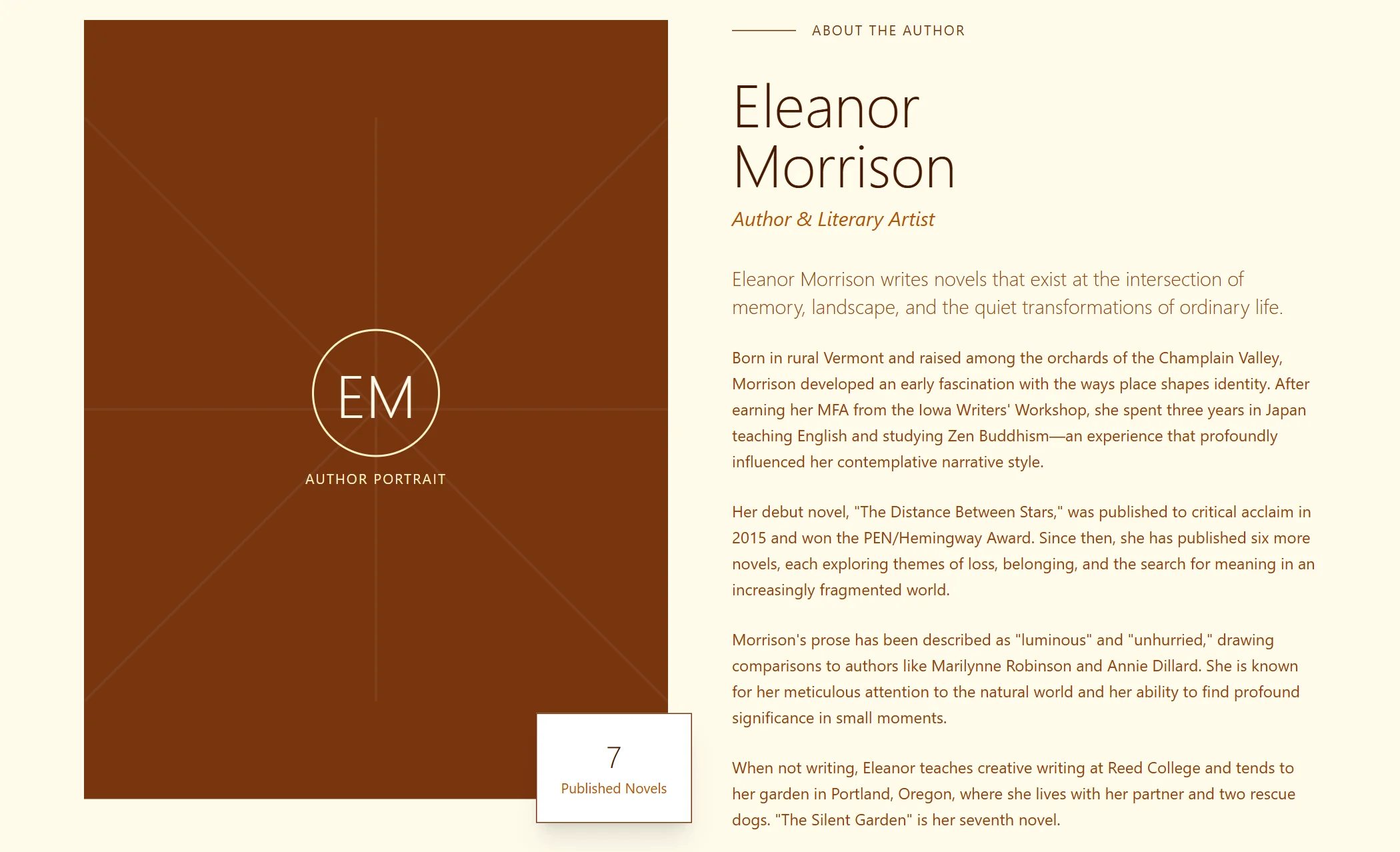 About-us Book Minimal