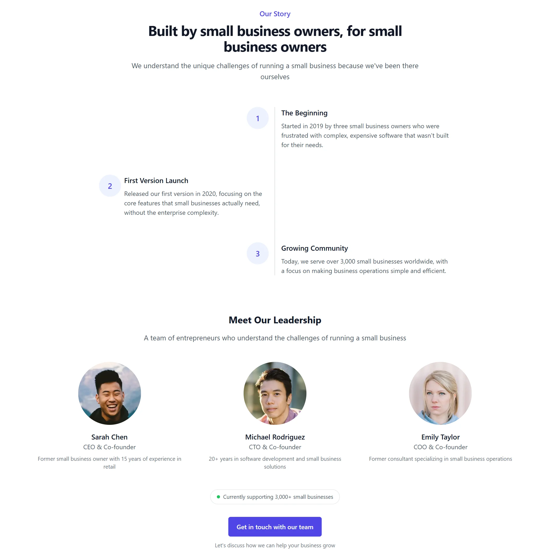 About-us Software Minimal