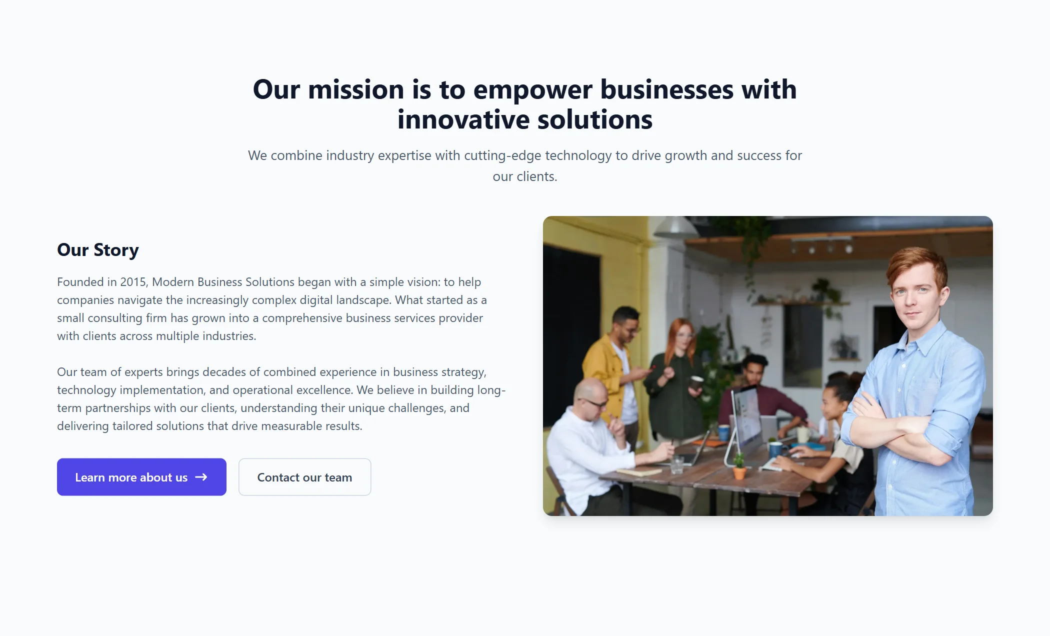 About-us Business Modern