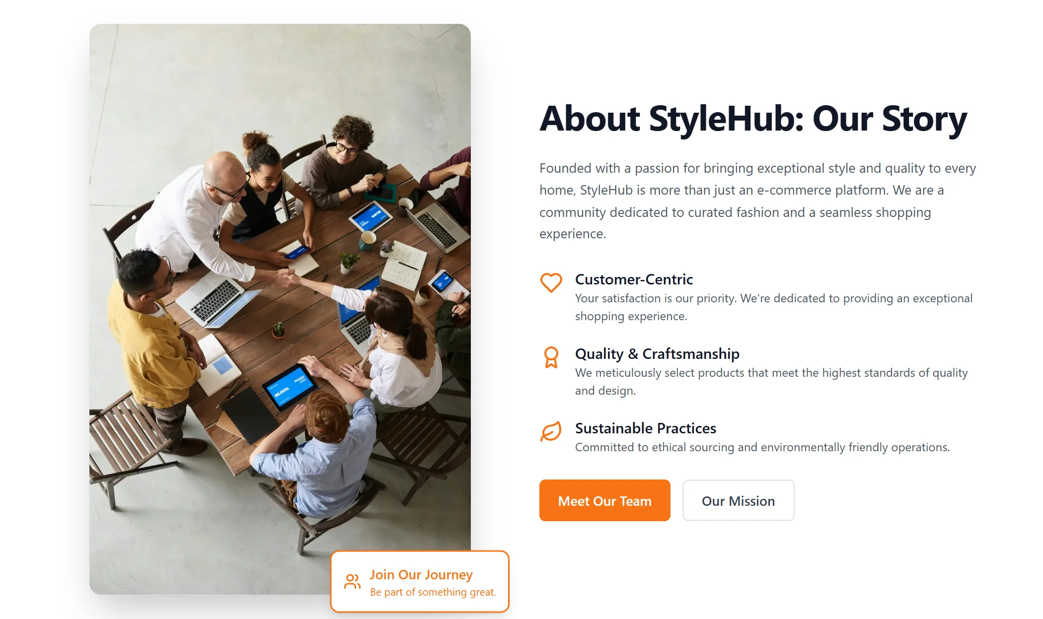 About-us E-commerce Modern
