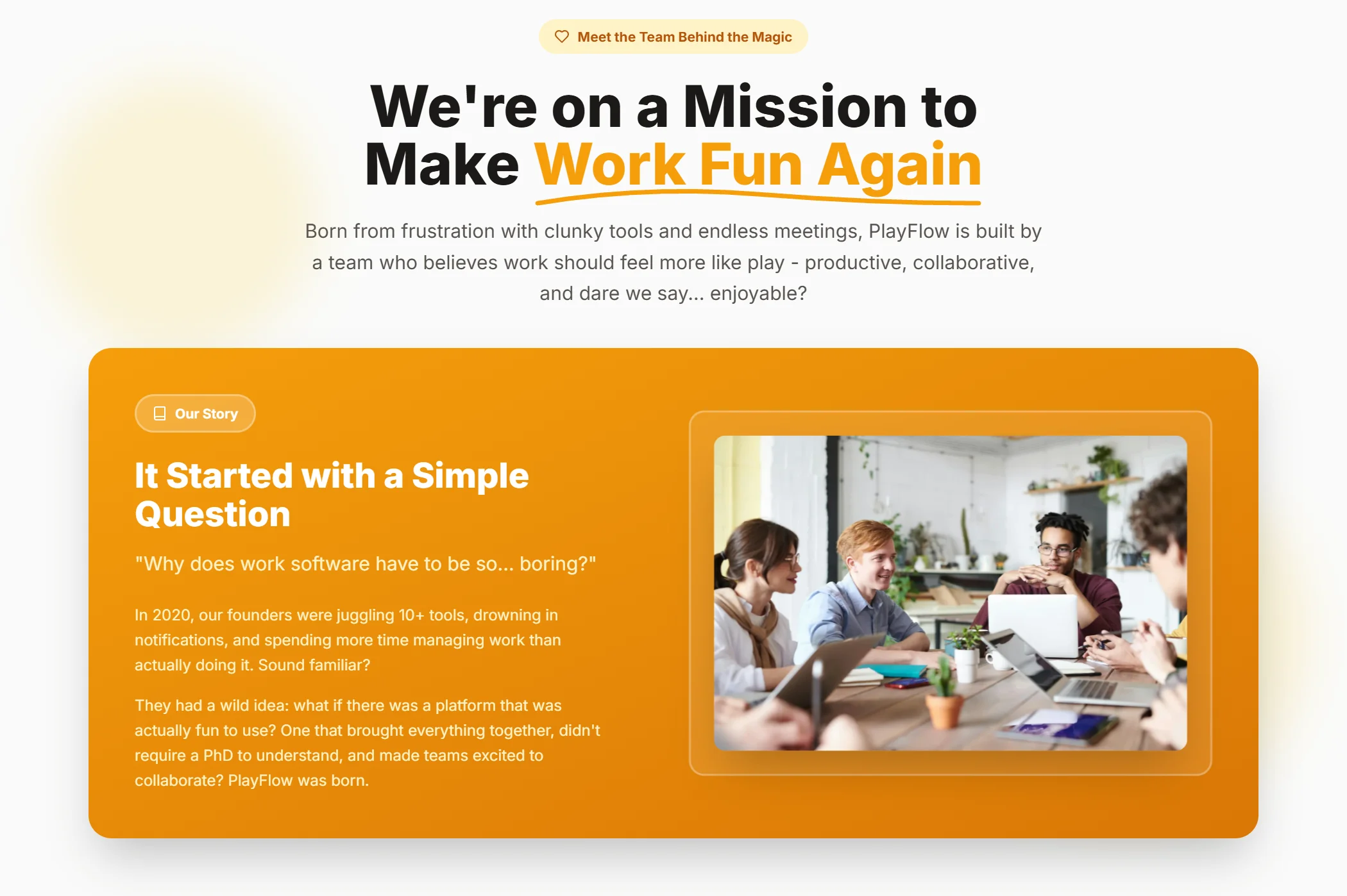 About-us SaaS Playful
