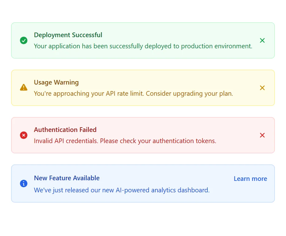 Alert SaaS Minimal