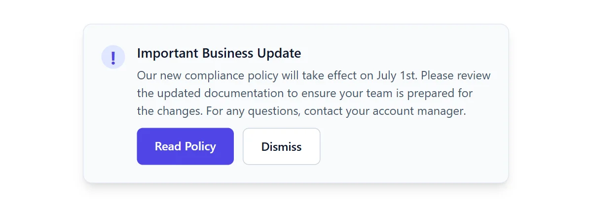 Alert Business Modern