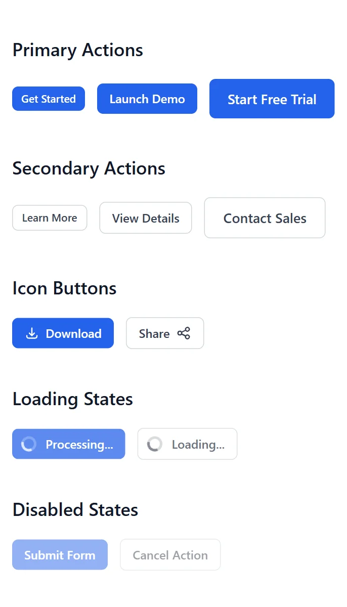 Button SaaS Minimal