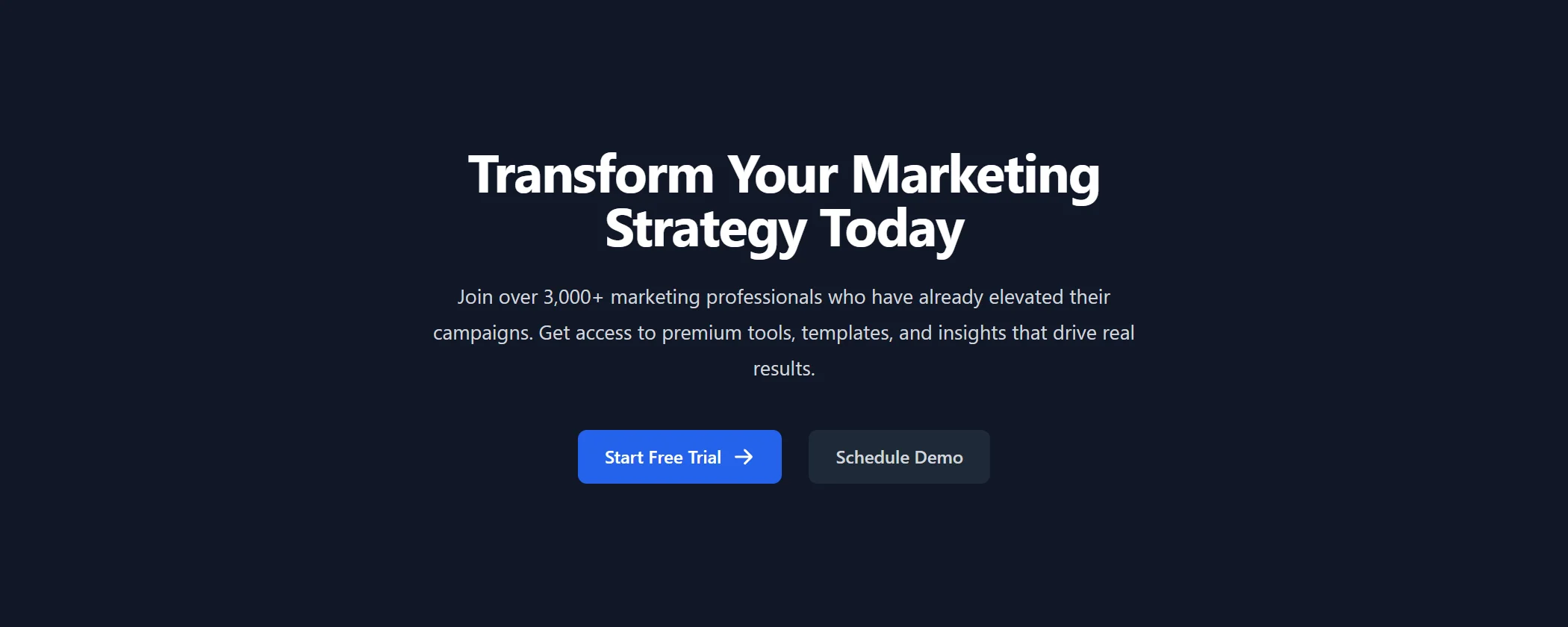 Cta Marketing Dark