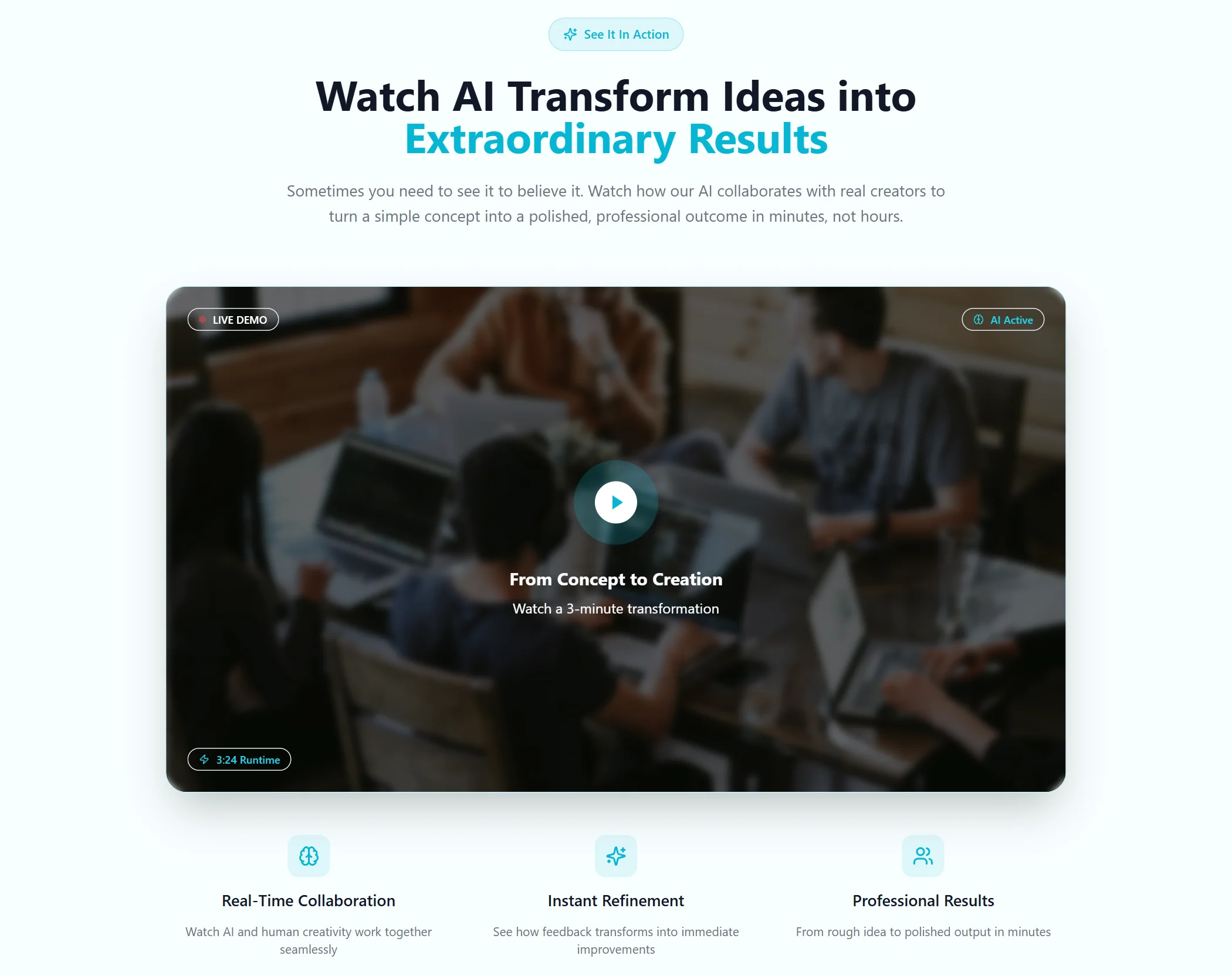 Demo-video Artificial Intelligence Modern