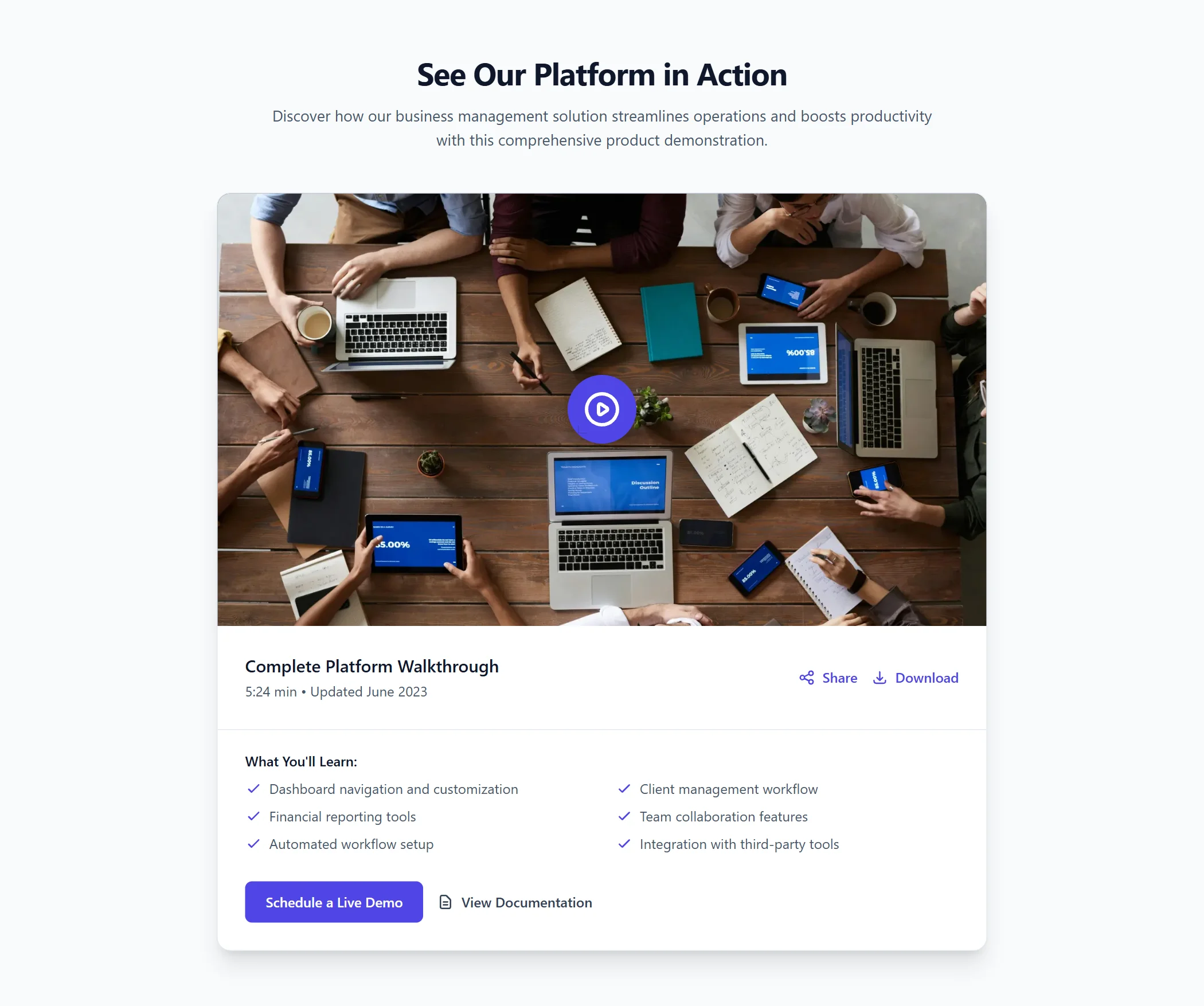 Demo-video Business Modern