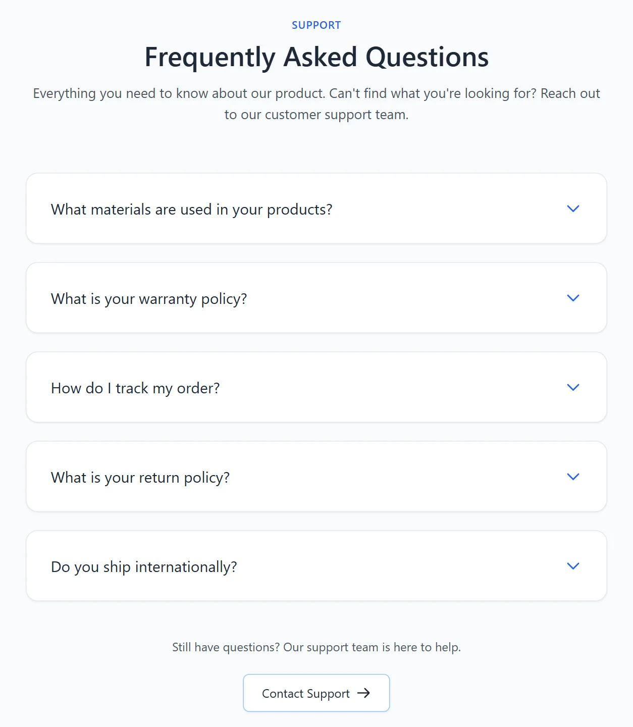Faq Product Light
