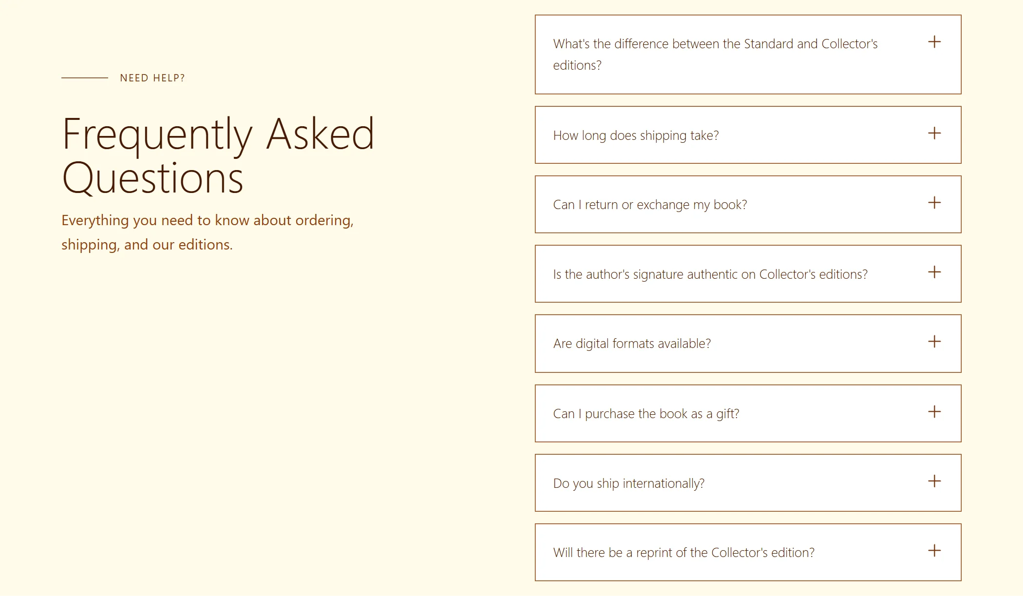 Faq Book Minimal