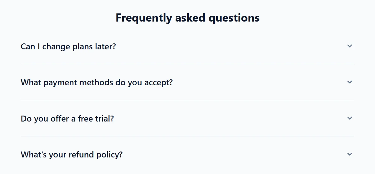 Faq Business Modern