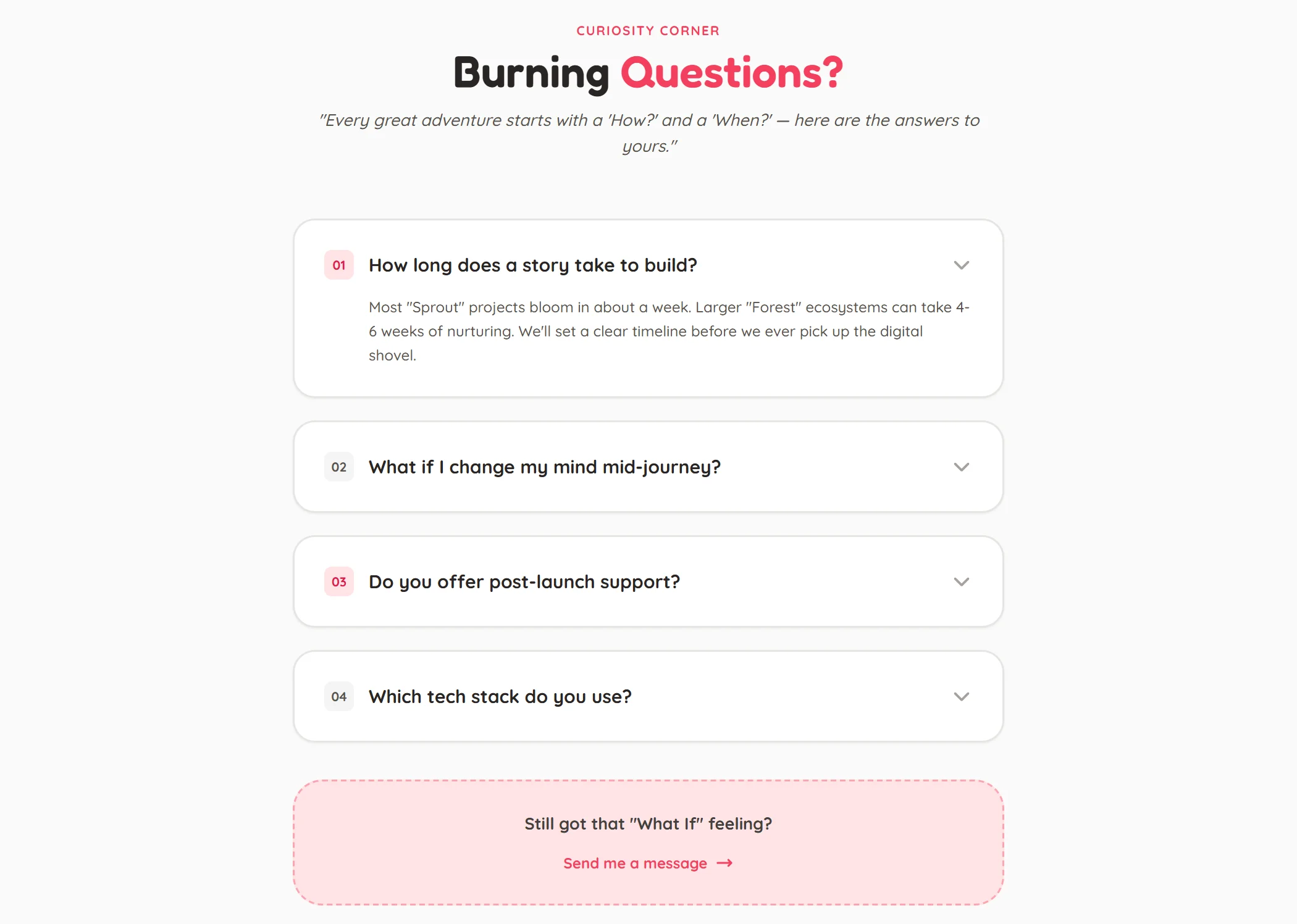 Faq Freelance Playful