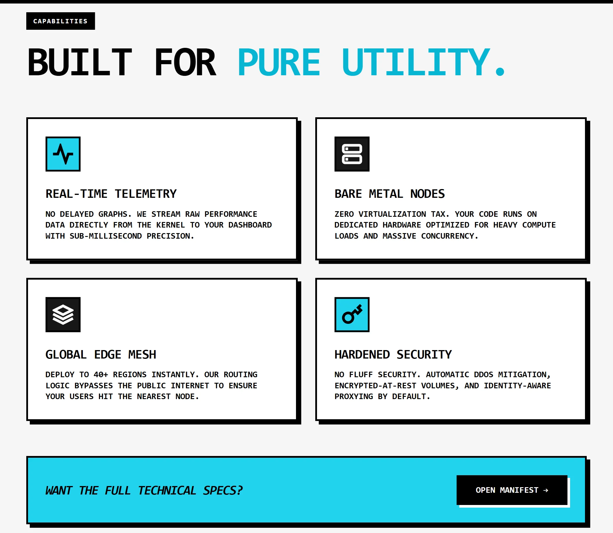 Feature SaaS Brutalist