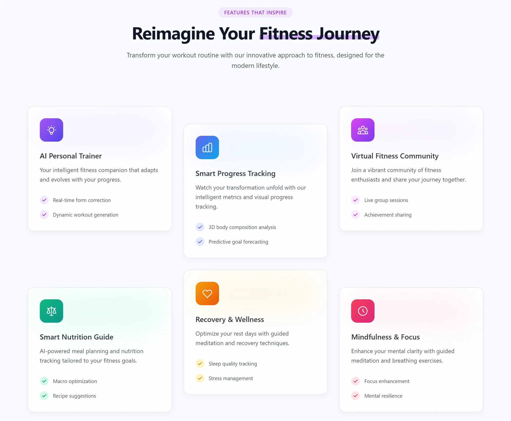 Feature Mobile App Minimal