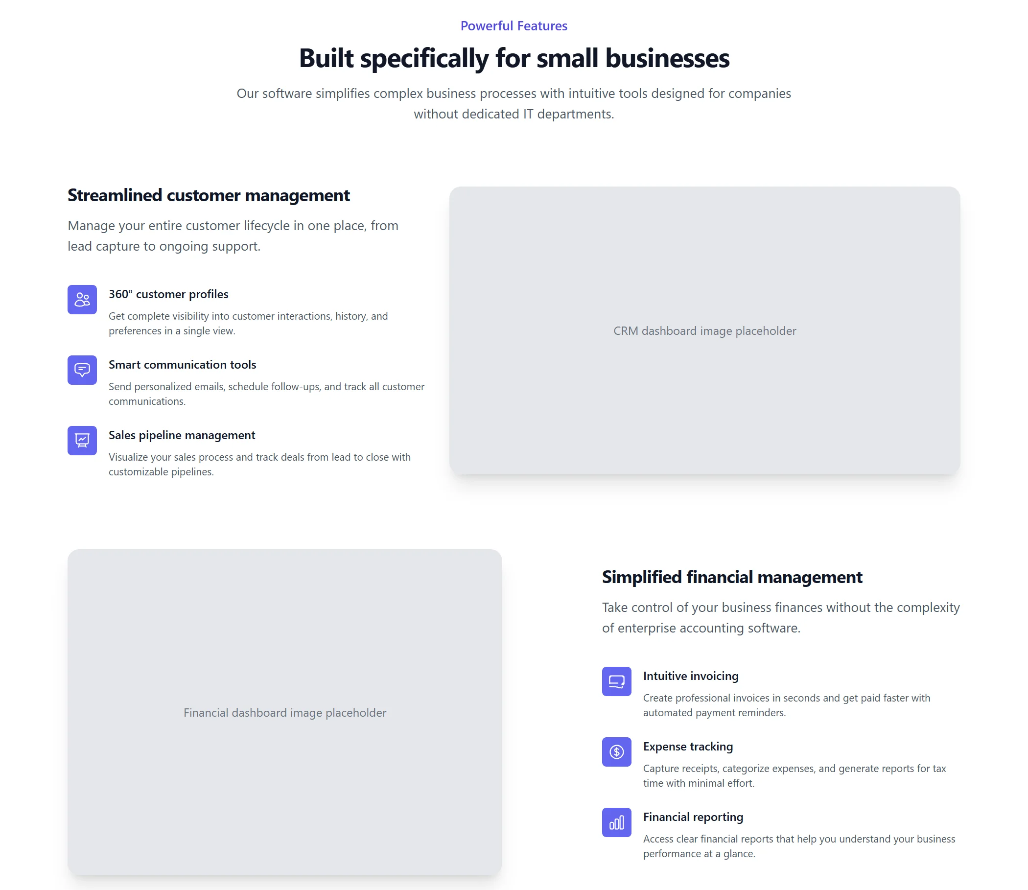 Feature Software Minimal