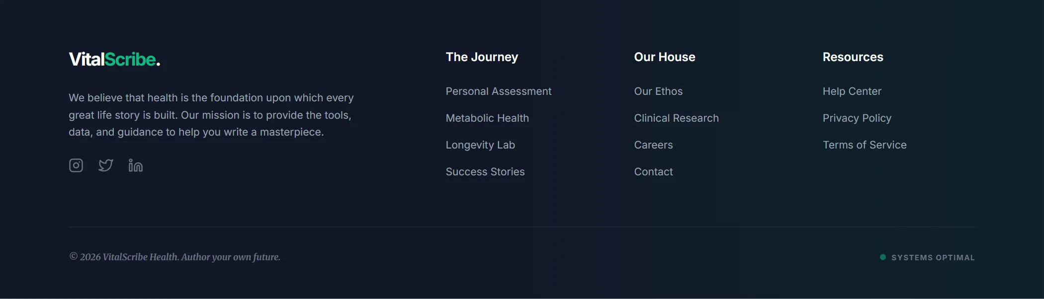 Footer Health Gradient