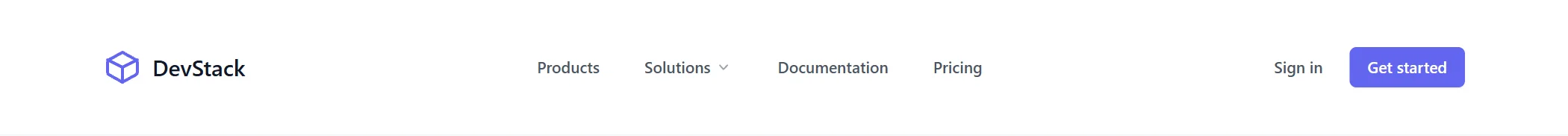 Header Software Minimal