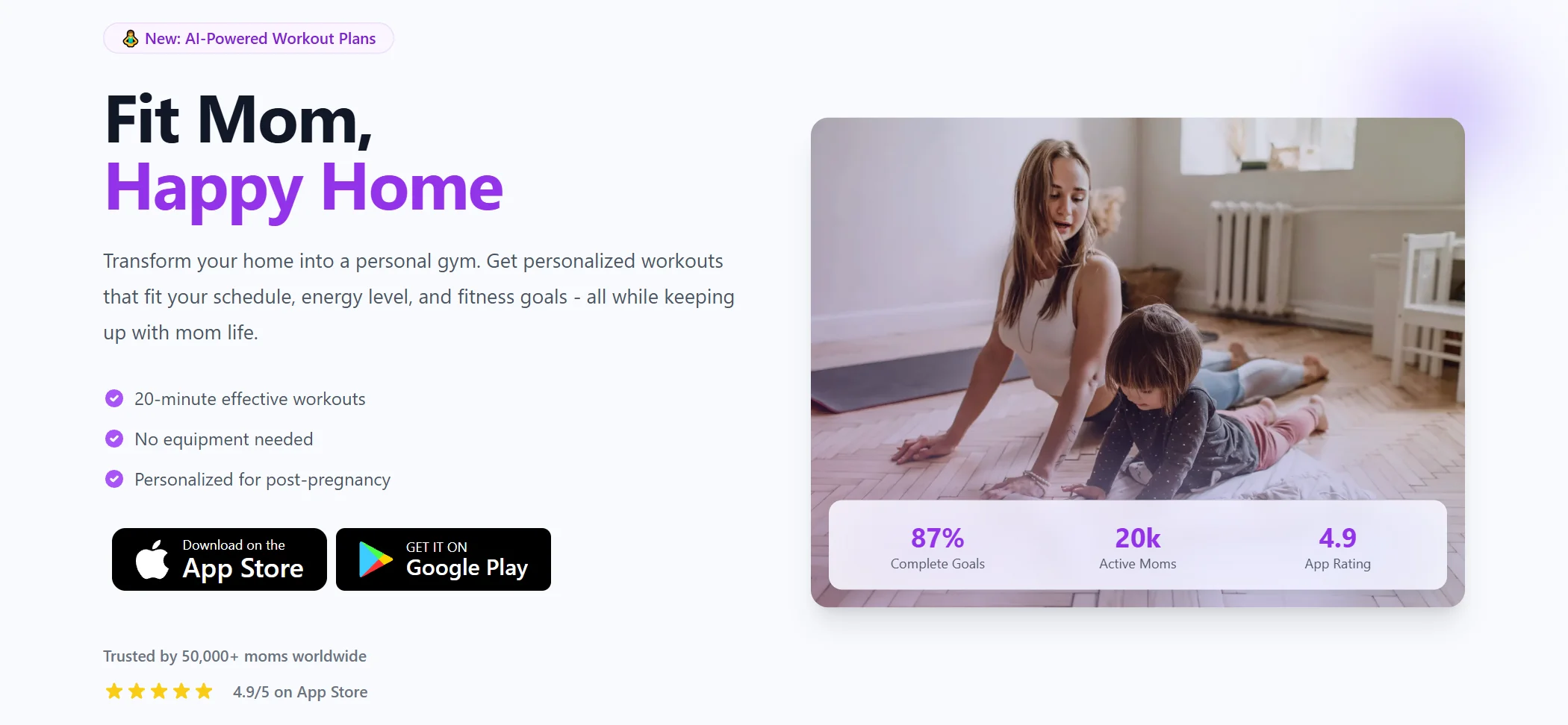 Hero Mobile App Minimal