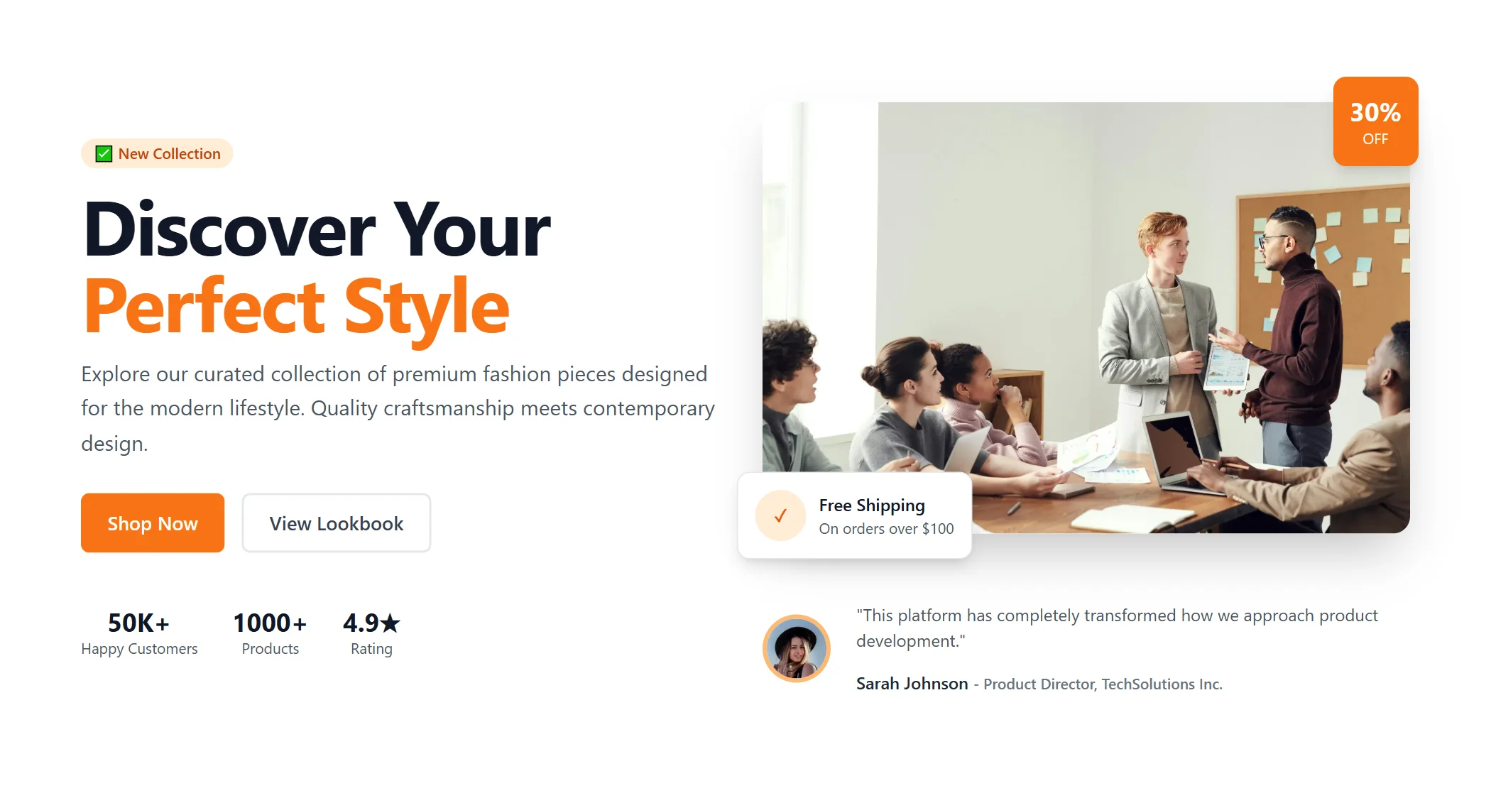 Hero E-commerce Modern