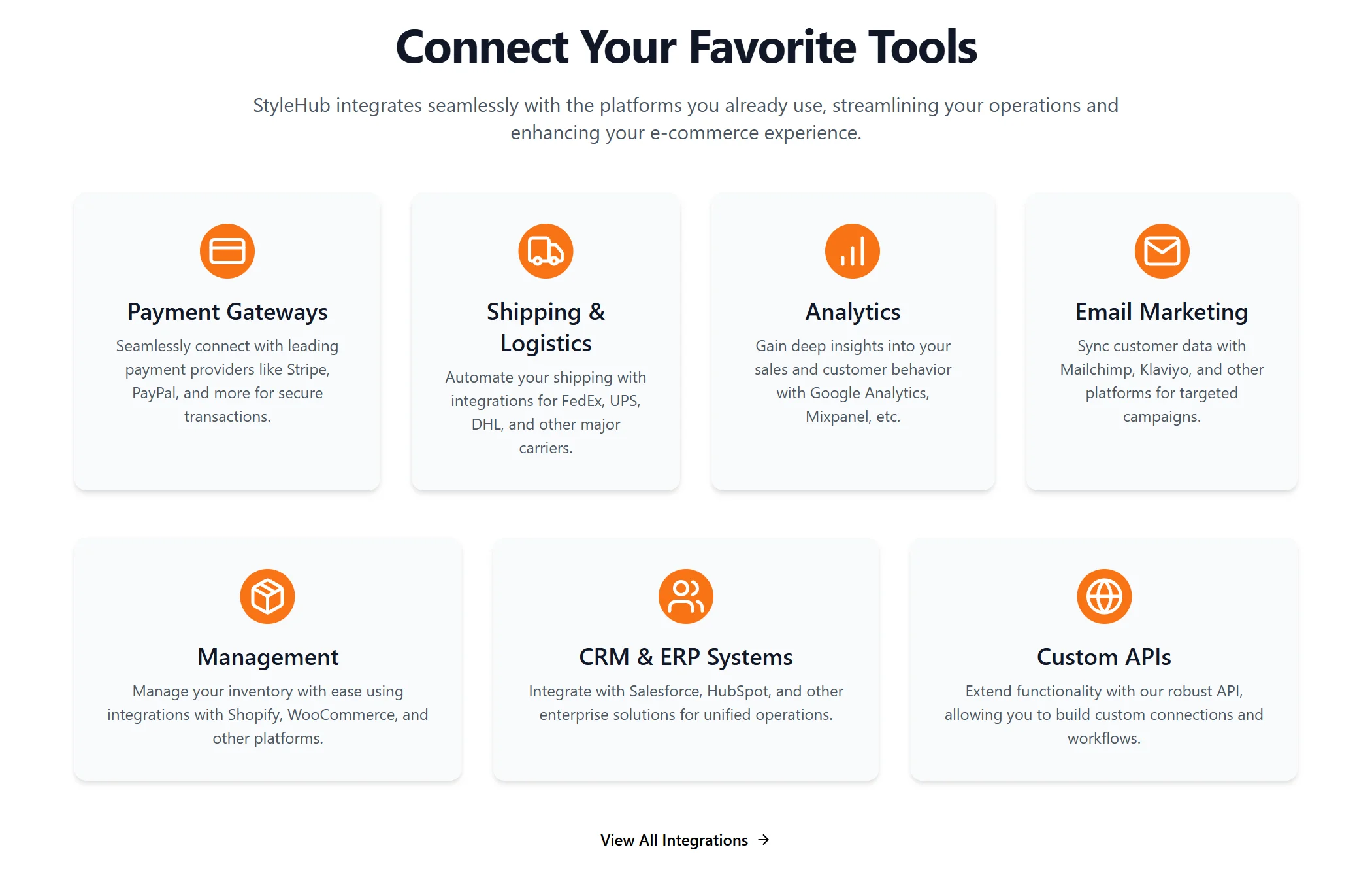 Integration E-commerce Modern