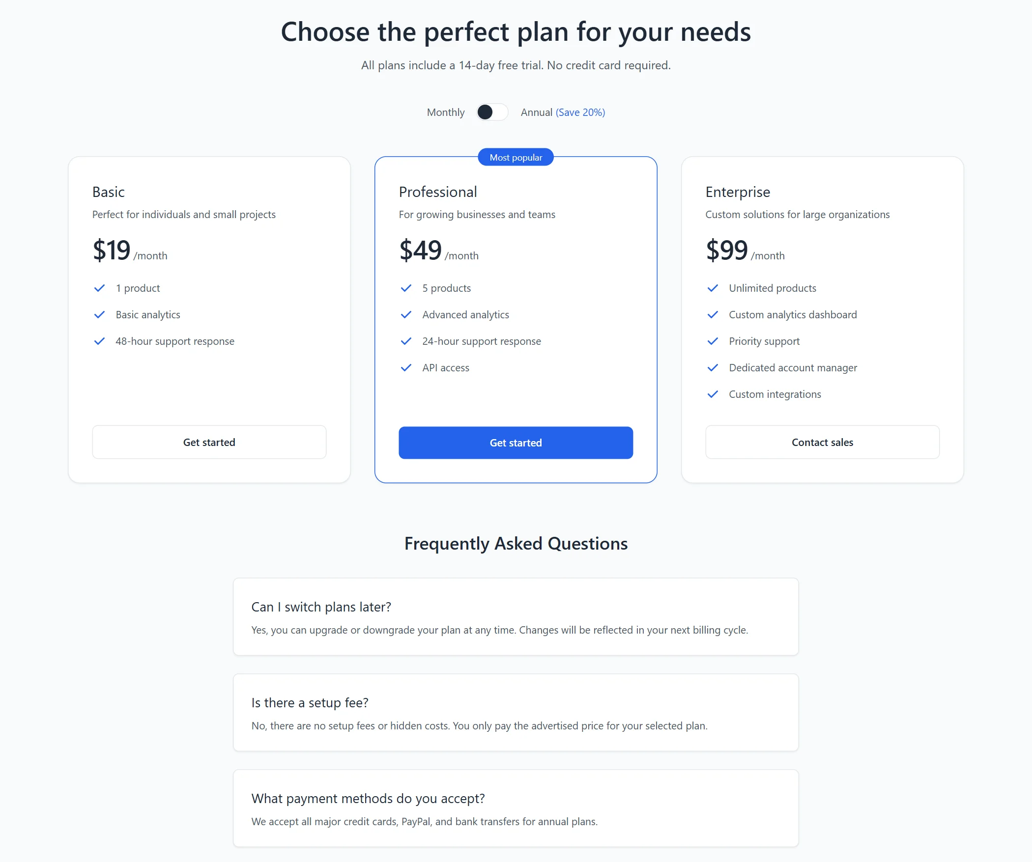 Pricing Product Light
