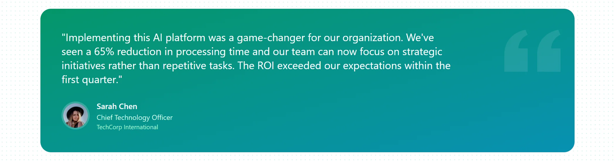 Quote Artificial Intelligence Corporate