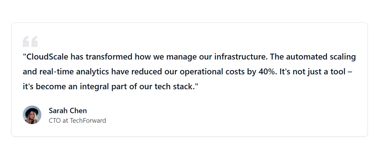 Quote SaaS Minimal