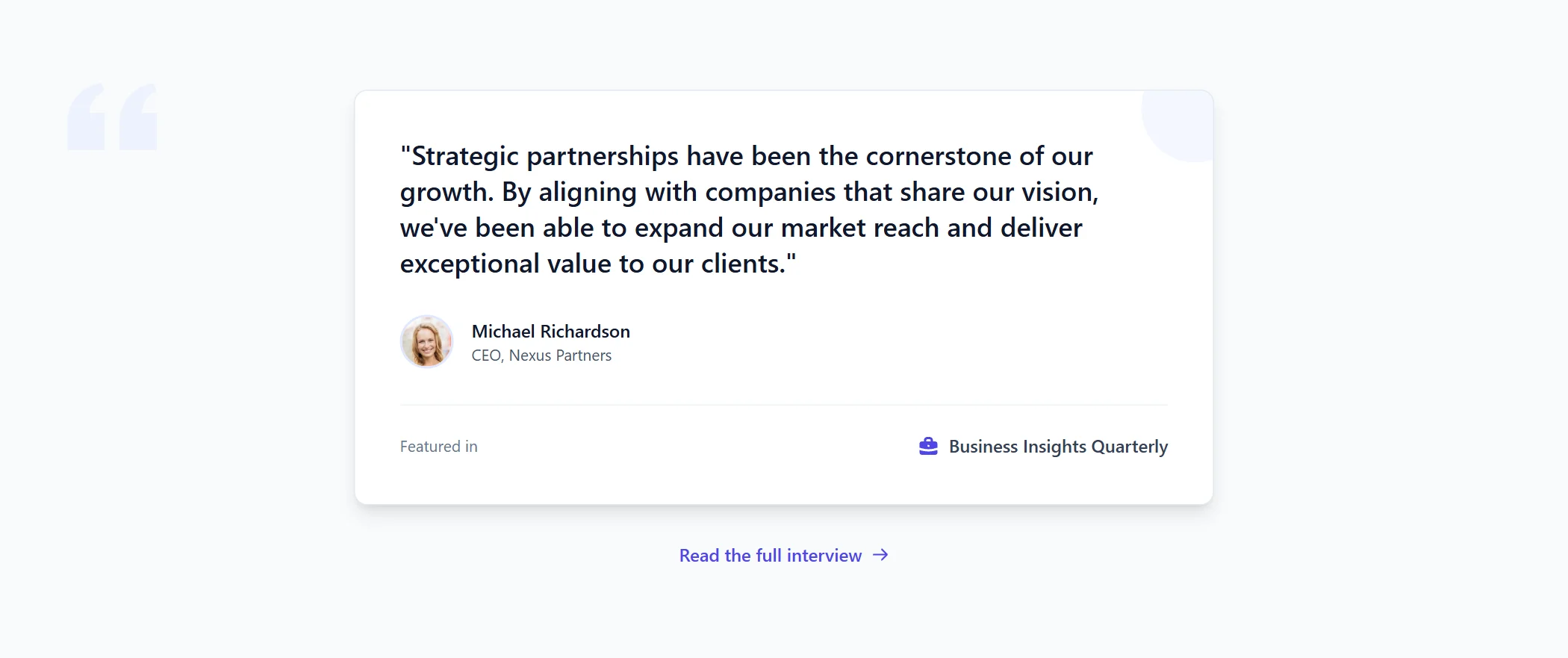 Quote Business Modern