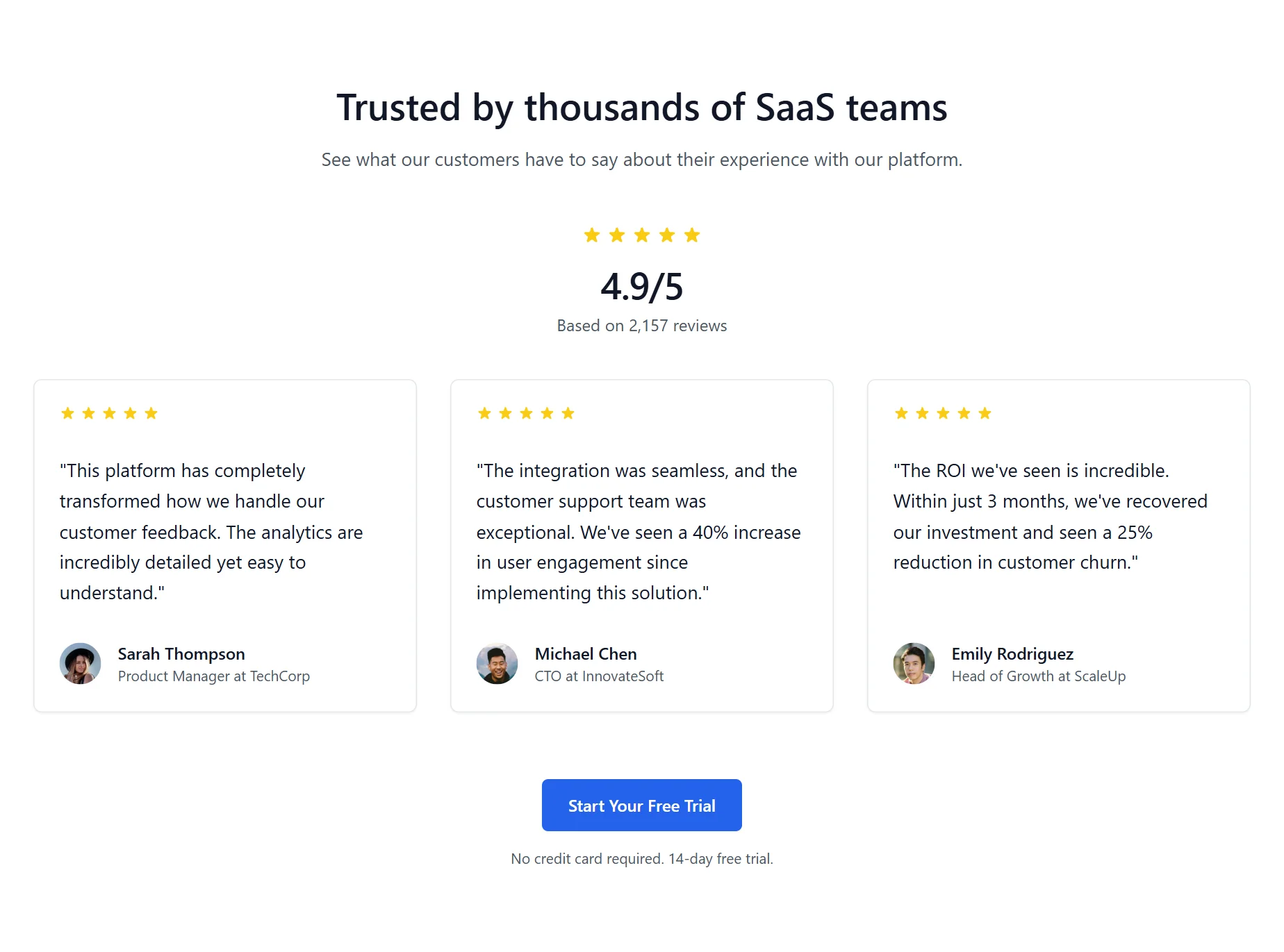 Review SaaS Minimal