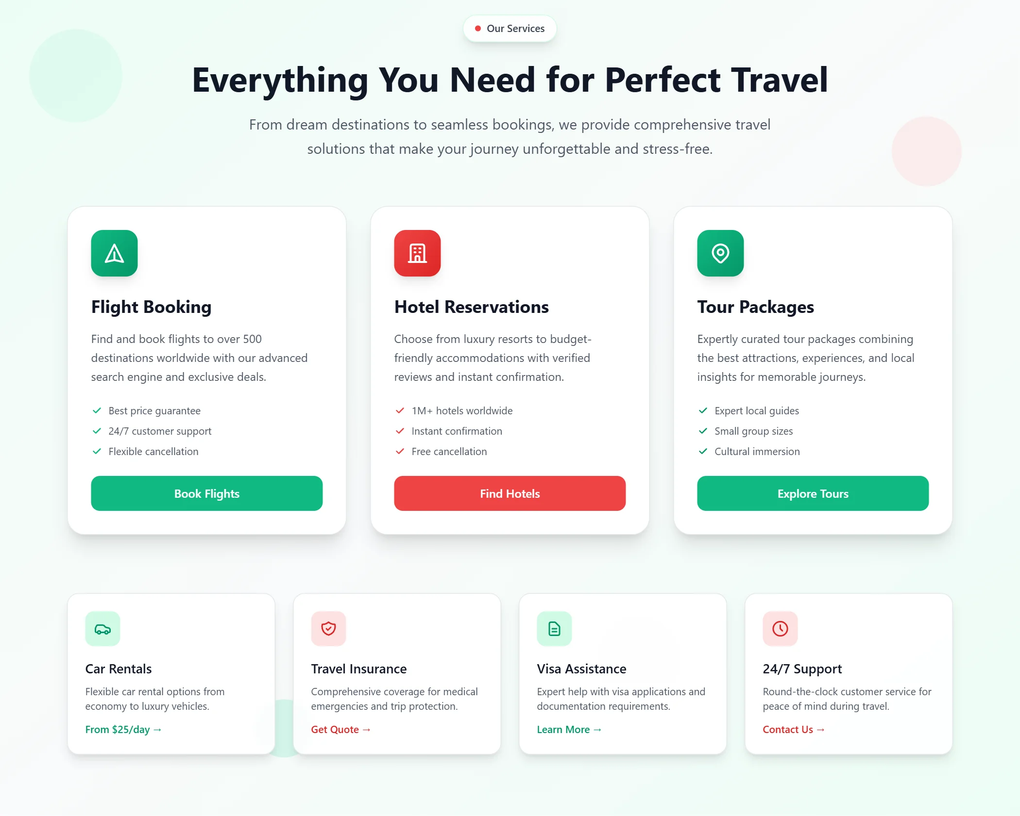 Service Travel Light