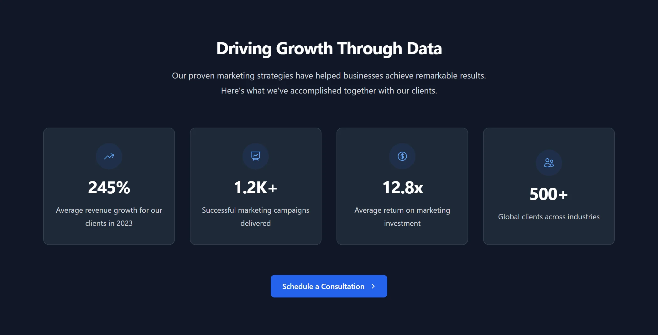 Stats Marketing Dark