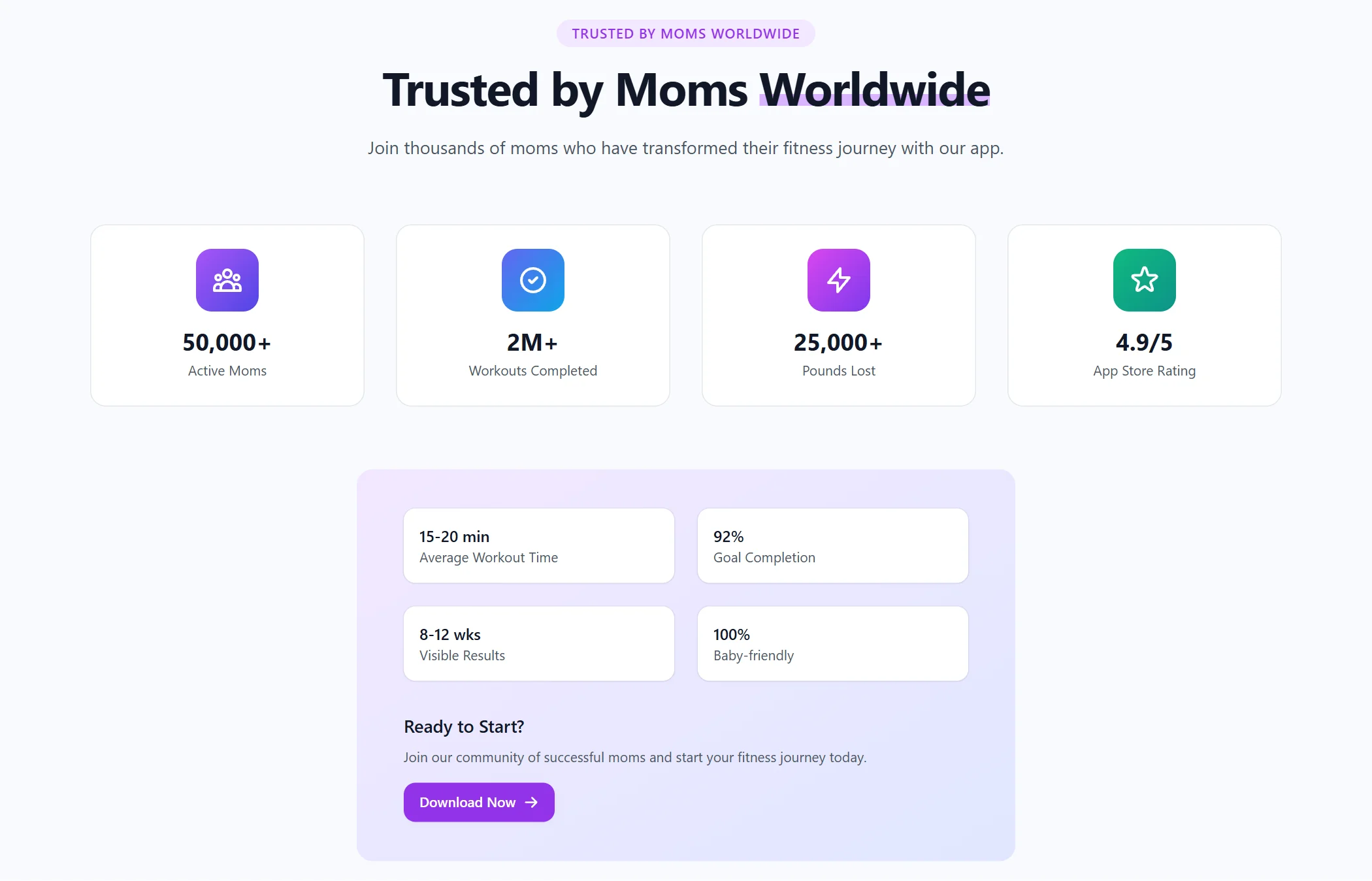 Stats Mobile App Minimal