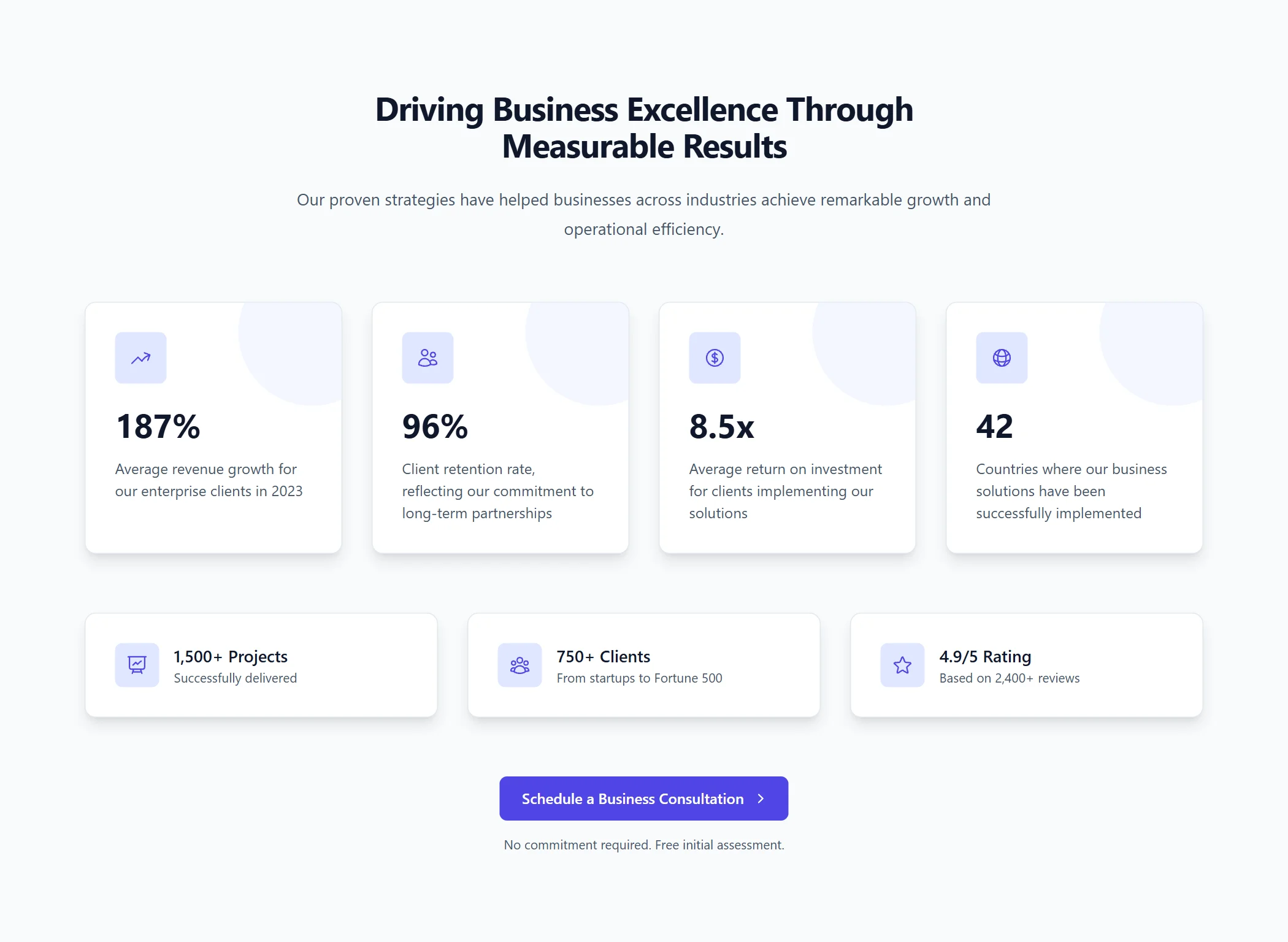 Stats Business Modern