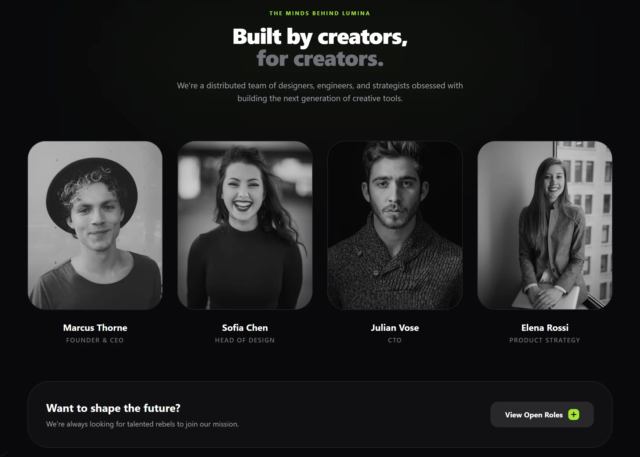 Team Mobile App Dark