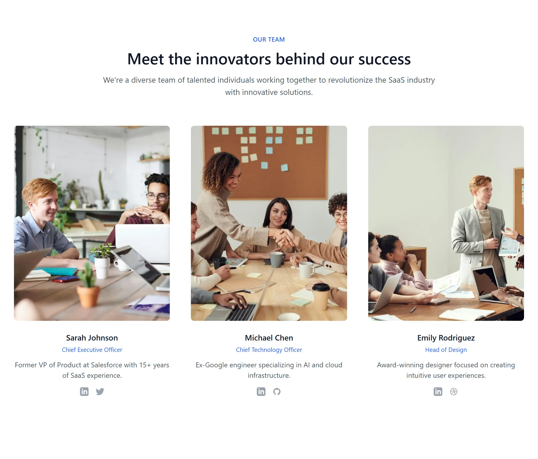 Team SaaS Minimal
