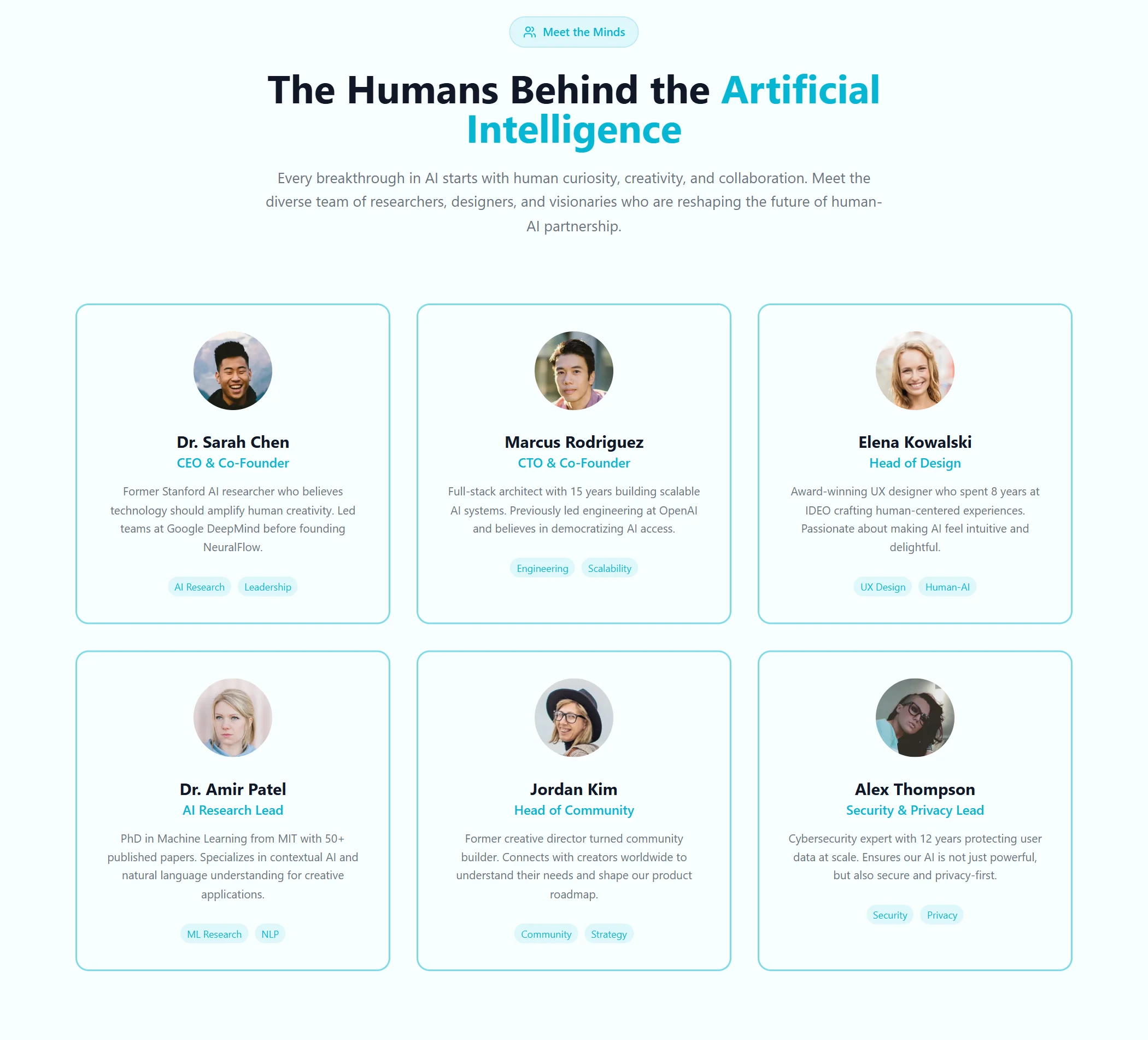 Team Artificial Intelligence Modern