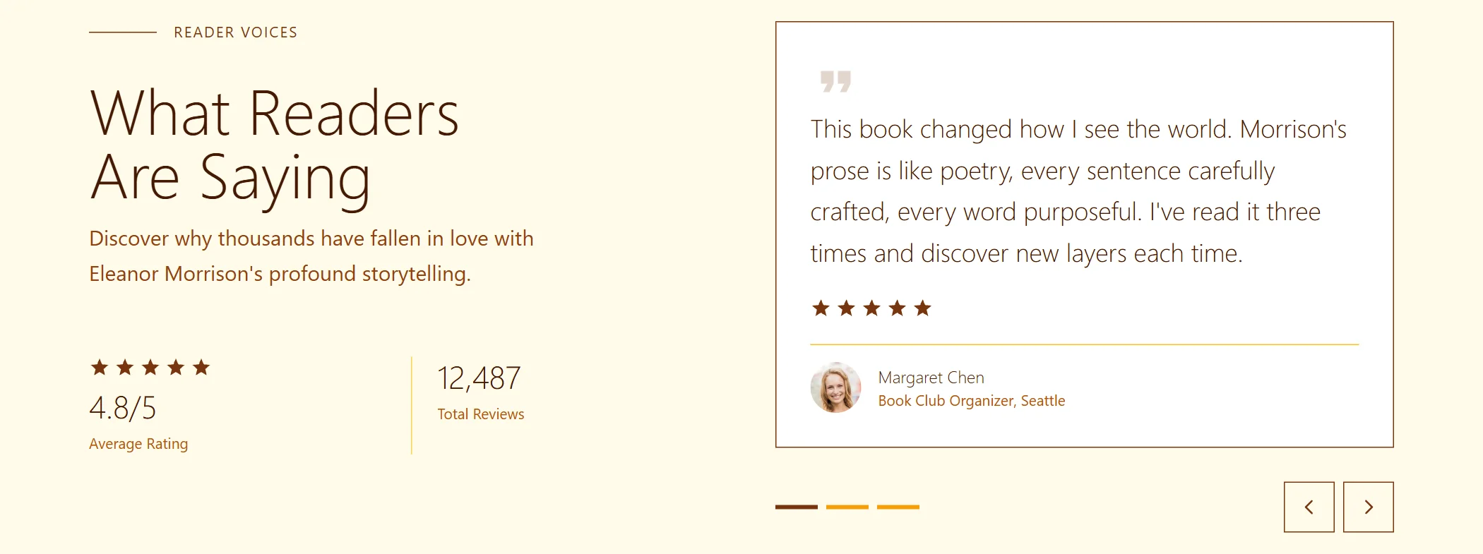 Testimonial Book Minimal